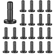 20 Pack 1/4" End Plugs Quick Connect Fittings,1/4 20 Plugs, Black