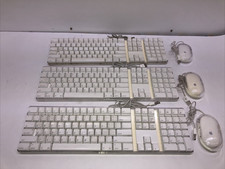 LOT OF 3 -- 3 Apple A1048 Keyboards  3 Apple M5769 Mice TESTED 