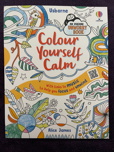 NEW with imperfections. Colour Yourself Calm Usborne Children's Book age 7-10