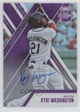 2017 Panini Elite Extra Edition Aspirations Purple /100 Kyri Washington Auto 2u3