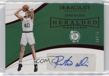 2018-19 Panini Immaculate Heralded Signatures Red 7/25 Dino Radja Auto HOF 5w7