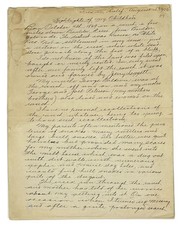 Handwritten Account of Childhood in Colorado 1906 Boulder Central City