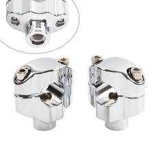 1.65" Tall Handlebar Riser Mount Clamp For Harley Dyna Softail Sportster 1" Bar