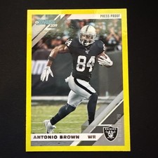 Antonio Brown 2019 Donruss Press Proof Yellow # 212