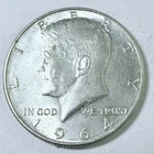 1964 Kennedy Half Dollar  - 90% Silver - Circulated Coin #6297