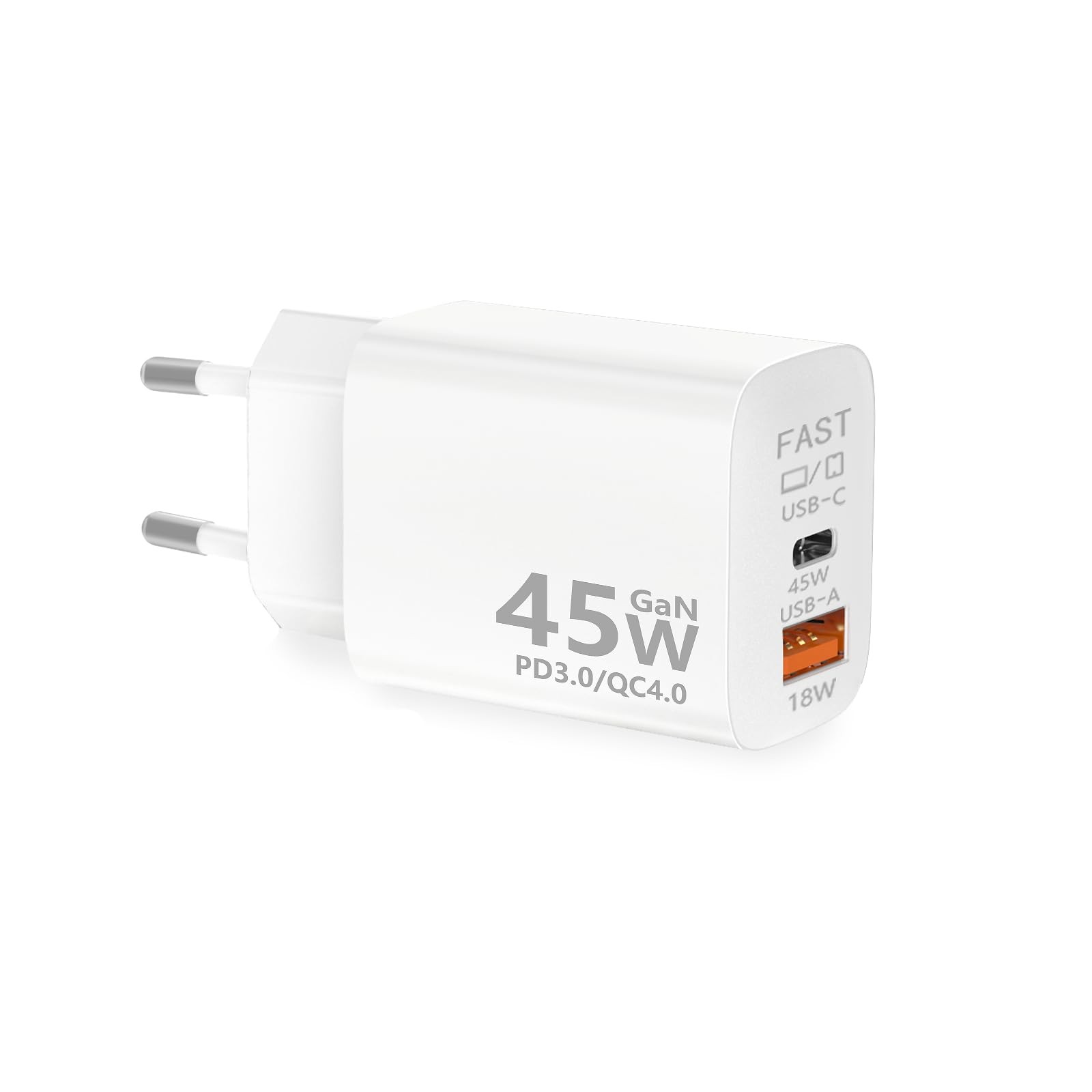 Chargeur secteur 45W Type C compact pour le bureau et les déplacements