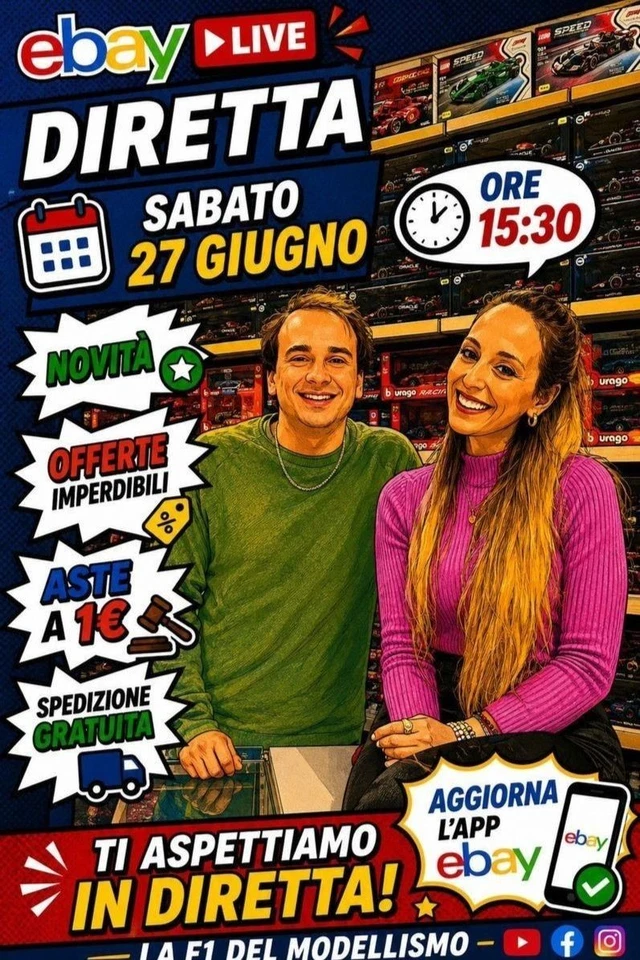 Live LaF1delmodellismo 18 Luglio 26 Novità - Offerte Esclusive - Aste da 1€