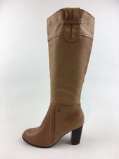 G H Bass  Co. Bass-Cassie Women's Tall Heel Boot Size 8.5 M, Brown Leather 3499