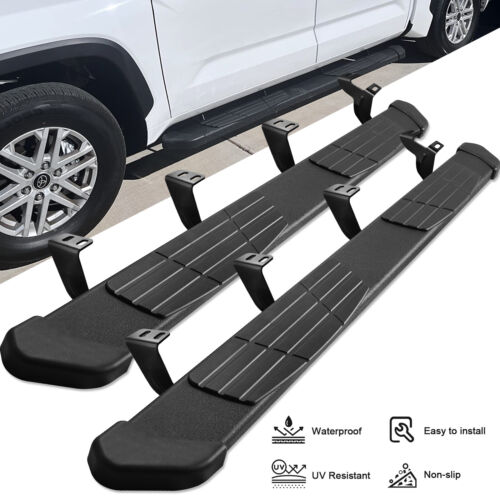 For 2022-2024 Toyota Tundra Crew Max 6.5" Running Board Side Step Nerf Bar BLK T - Photo 1 sur 9