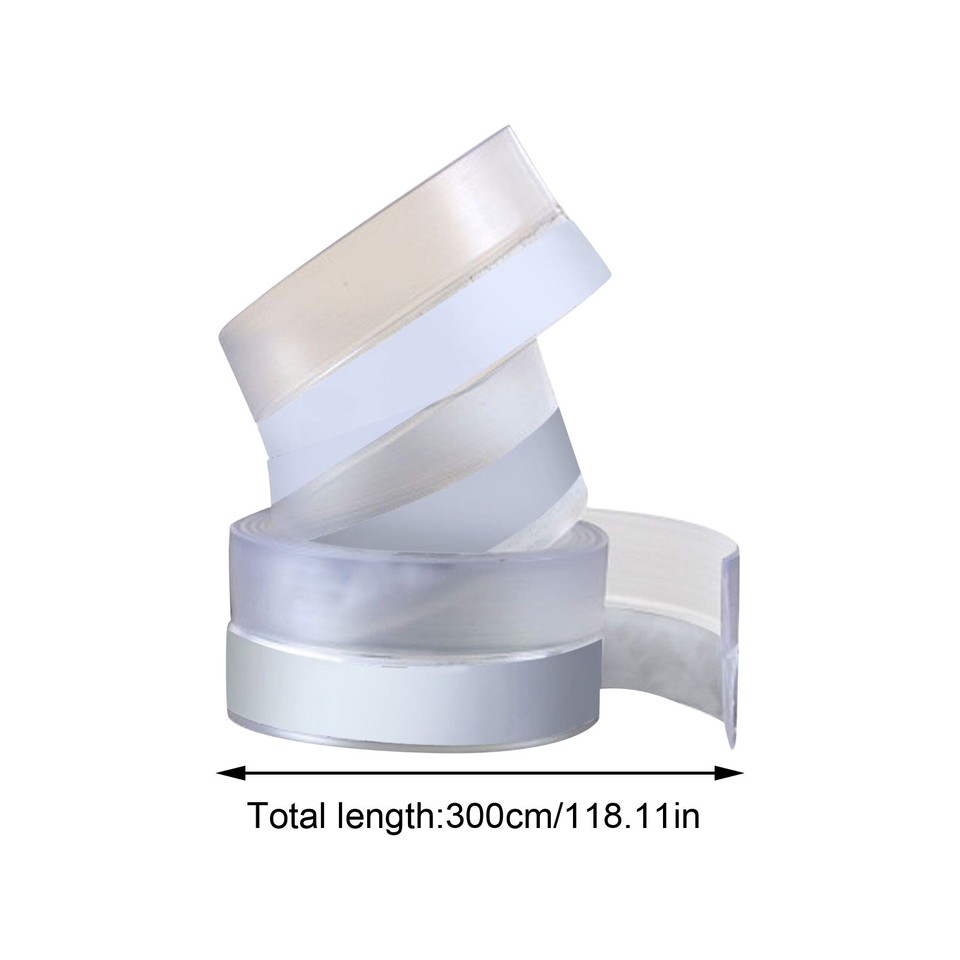 Glass Door Window Seals Soundproof Silicone Strip SelfAdhesive