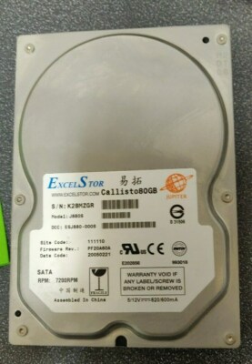 ExcelStore J880S Callisto 80GB 7.2K RPM SATA II 3.5'' Hard Disk Drive