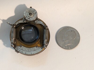 Brass Unicum Symmetrical 4x5 Lens Flange Bausch & Lomb Rochester Camera USA
