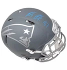 Rob Gronkowski Signed New England Patriots Slate Full Size Authentic Helmet; JSA