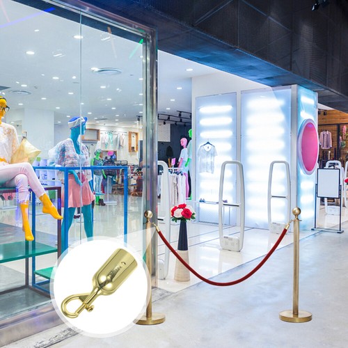 PINE & LINEN 2 Pcs Large Loop Wall Plate Metal Post Queue Line Barrier Hanging - View #8