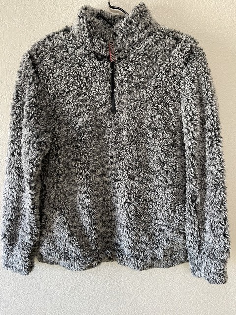 Frosty Tipped Sherpa Pullover Size 