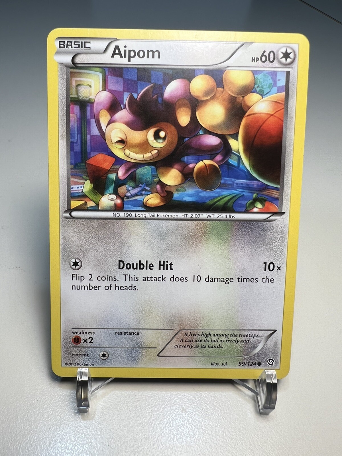 Aipom 99/124 Dragons Exalted 2012 Common Pokemon Trading Card - NM: Near Mint
