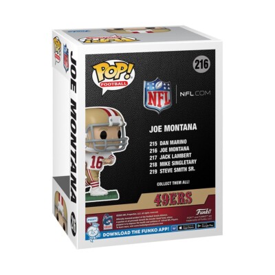 Funko POP! NFL: JOE MONTANA NFL Legends Football Vinyl Figure #216