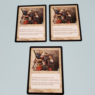 3x Conviction - Stronghold - MTG Magic the Gathering