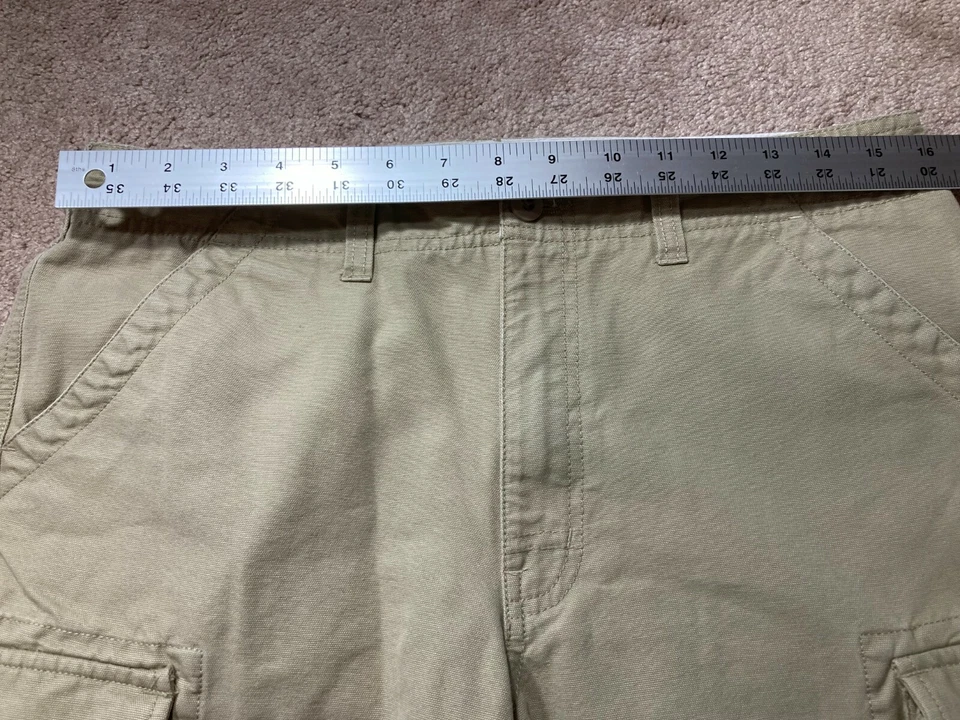 Pantalones Cortos de Carga Bob Timberlake Para Hombres Talla 32 Exterior Tostado Beige Algodón Foto 2 de 4