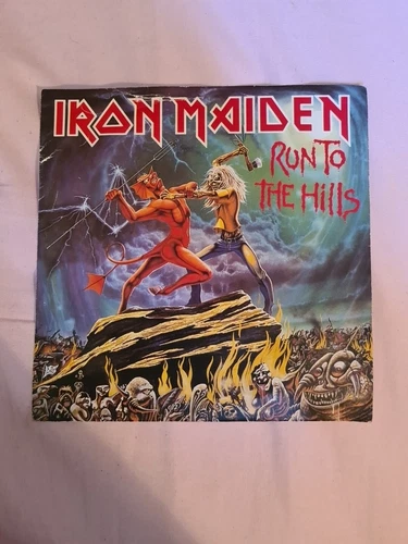 IRON MAIDEN - RUN TO THE HILLS 7 POUCES SIMPLE 1ère presse britannique 1982 EX