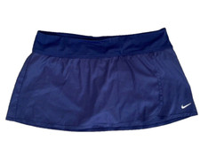 NIKE Micro Mini Skirt Womens Size XXL Navy Blue Stretch Skort Tennis Golf