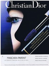 PUBLICITE ADVERTISING 094 1990 CHRISTIAN DIOR mascara parfait