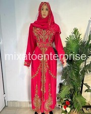 Elegant Dubai Kaftan Royal Abaya Beach Farasha Moroccan  Caftan Arabic Dress
