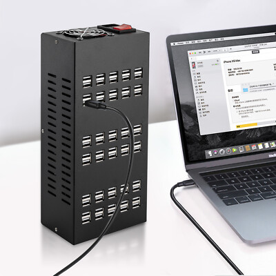 Multi 60 Port USB Charging Station Hub Desktop Cell Phone Charger Organizer 400W
