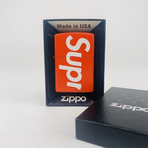 Supreme Logo Zippo Lighter Red SS21 
