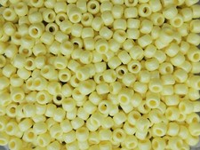 Pale Yellow Pearl finish 9x6mm Pony Beads USA 500PC Jolly Store Crafts