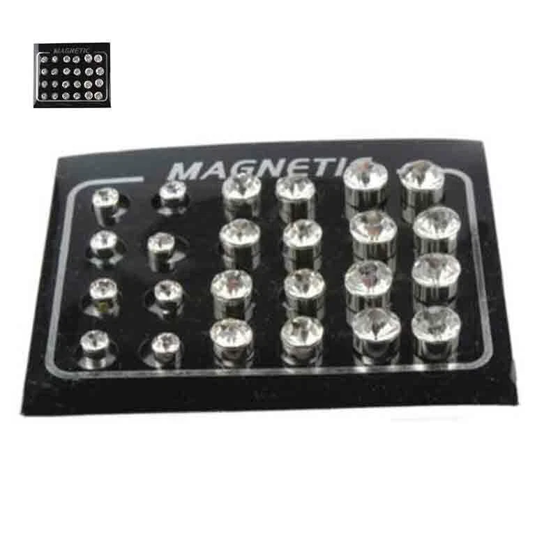 Orecchini Magnetici Uomo 1 Paio Di Orecchini Magnetici In Acciaio - Foto 5