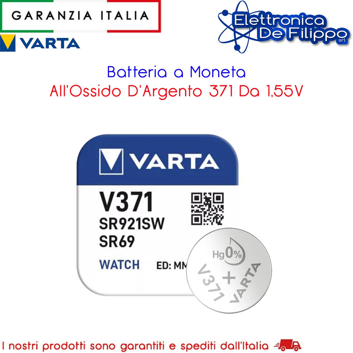 Batterie Renata SR920W 370 - Confezione Da 10 Pezzi, Ossido D'argento, 0% Mercurio Selenia Wr - Foto 10