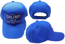 Trump 2024 Take America Back Royal Blue Adjustable Embroidered Cap Hat