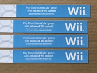 Nintendo Wii Gamecube Game Ad Sign Store Display Shelf Talker Data Strip Nintendo Wii Gamecube Game Ad Sign Store Display Shelf Talker Data Strip