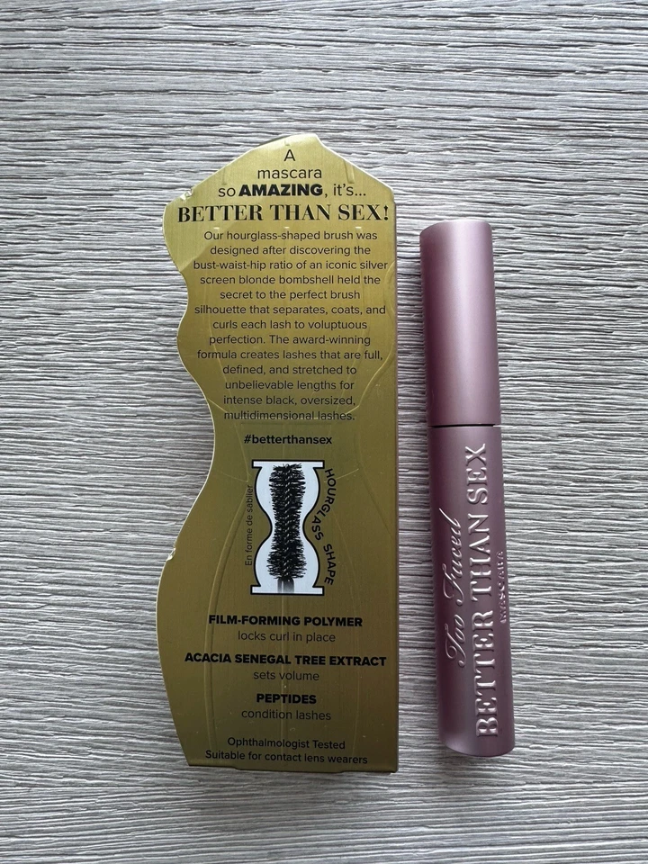 Too Faced Better Than Sex Volumizing Mascara Standard Size Black - 0.27 oz/ 8 mL - Image 2 of 4