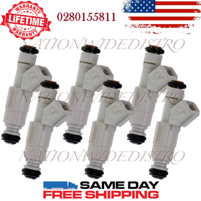 #ad #ad 6x OEM Bosch Fuel Injectors for 1996 2005 Buick Park Avenue 3.8L V6 0280155811 $177.99
