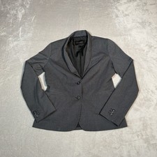 Banana Republic Blazer Womens 6 Gray Two Button Jacket Formal Preppy Casual