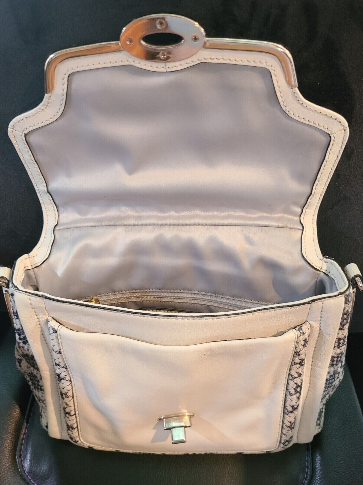 COACH MADISON TWO TONE PYTHON EMBOSSED EXOTIC LEA… - image 7