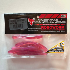 NOS Jackall Cross Tail Shad ROBO 3” Morning Dawn Pink Finesse Drop Shot Plastic