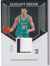 2024-25 Panini Noir NBA No. EDR-TID Tidjane Salaün Rookie Patch Gold 12/20