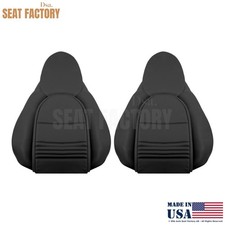 1998-2005 Für Porsche 911 Vorne Oben Ersatz Sitzbezüge - Leder Schwarz