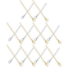 20Pcs Metal Lobster Clasp Necklace Bracelet Chains Adjustable Extender Durable