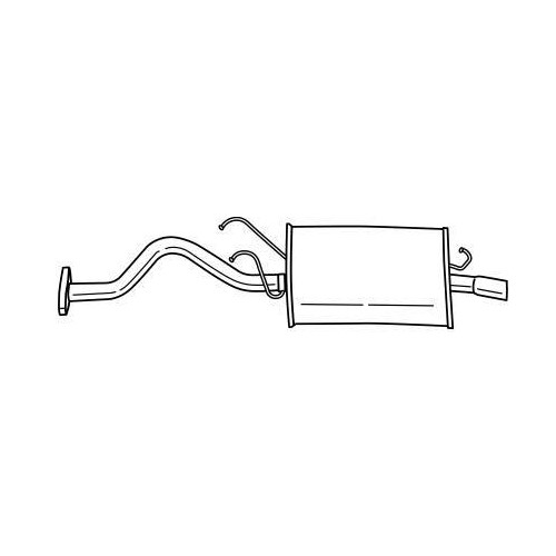 Silencieux arrière Sigam 23627 atténuateur de bruit pour échappement Honda