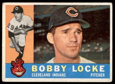 1960 Topps #44  BOBBY LOCKE  RC  Cleveland Indians  VG-VGEX