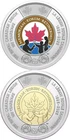 2026 Canada Royal Legion Paint and Regular Toonies From Original Roll