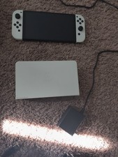 Nintendo Switch OLED with Controllers and Pokemon ZA