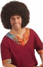 Adult Deluxe Brown Afro Costume Wig by Forum Novelties - One Size Fits Most