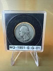 1951 S Washington 90% Silver Quarter Circulated Condition 25c US Coin