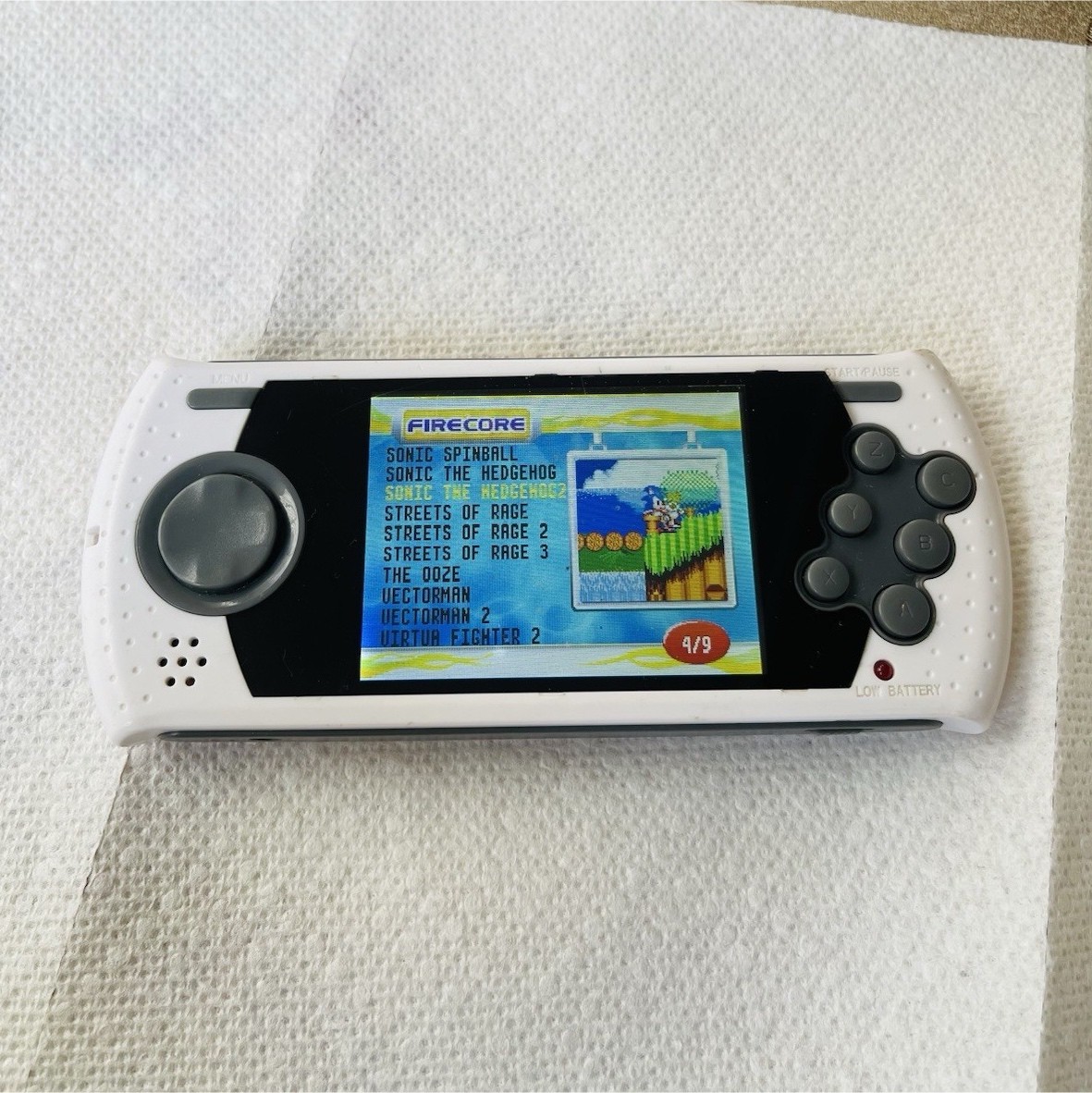 SEGA Genesis Ultimate Portable Game Player Handheld Console White