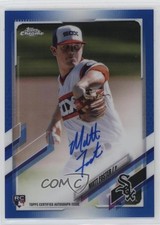 2021 Topps Chrome Rookie Auto Blue Refractor /150 Matt Foster #RA-MF Auto 3ij